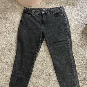 Old navy OG straight acid wash black jeans